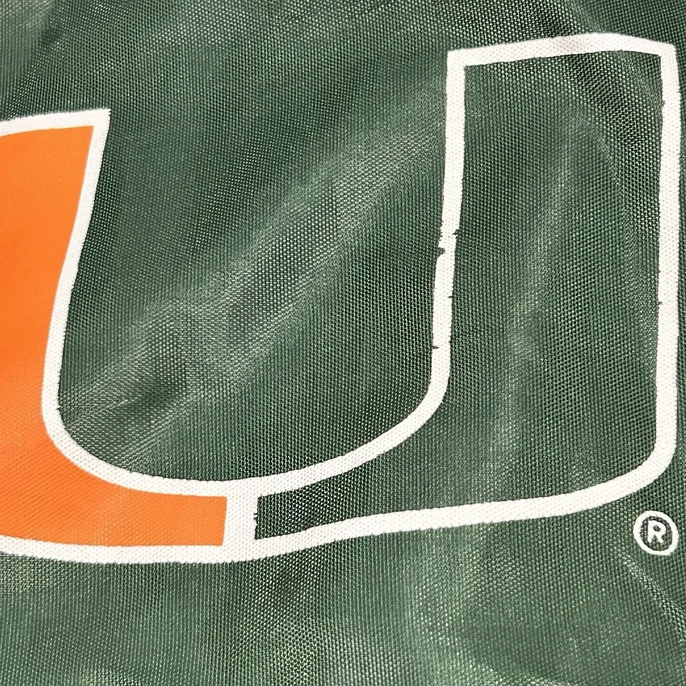 Miami Hurricanes Drawstring Bag Cinch Pack Backpack NCAA The U Green Orange